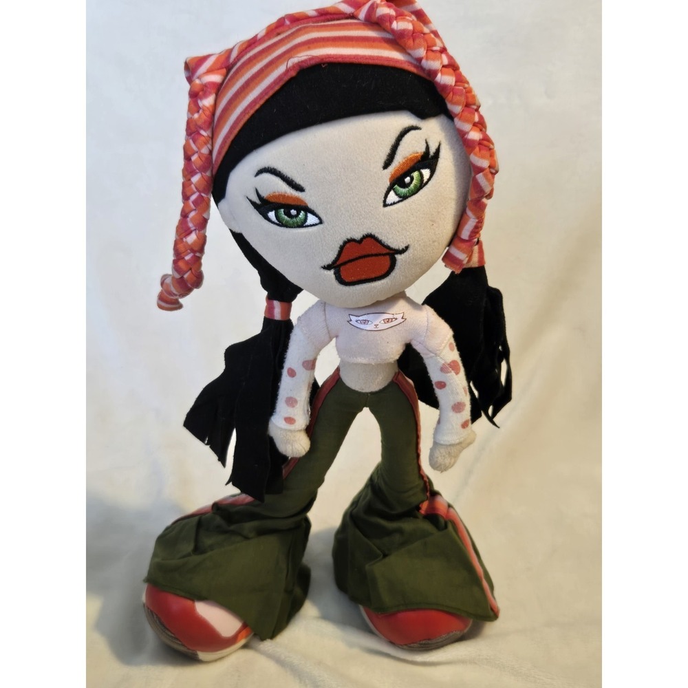 Bratz Jade‎ Y2K 17" Plush Doll 2002 MGA Fun 4 All Stuffed Toy Green Eyes VIntage